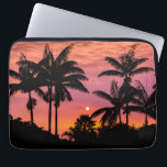 Silhouetted palm trees, Hawaii Laptop Sleeve<br><div class="desc">Sunset through silhouetted palm trees,  Kona Coast,  The Big Island,  Hawaii  | Russ Bishop / DanitaDelimont.com</div>