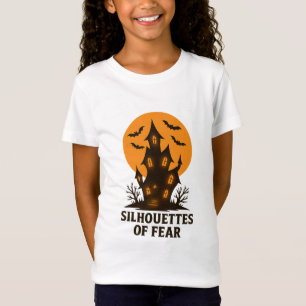 Silhouettes of Fear – Haunted House Halloween T-Shirt