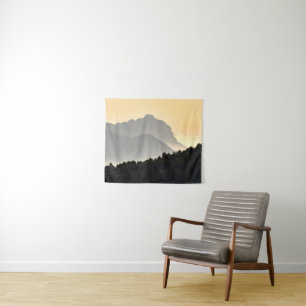 Silhouettes of Mountains Tapestry
