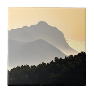 Silhouettes of Mountains Tile