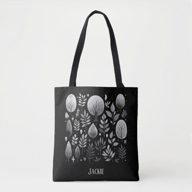 Silhouettes of Nature: Night Tote Bag (Front)