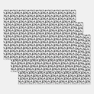 Silhouettes Of Yoga Positions Wrapping Paper Sheet