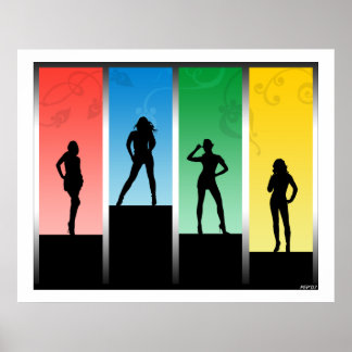 Silhouettes Poster
