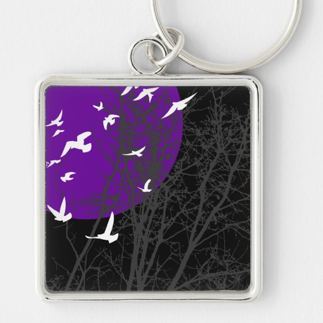 silhouscreen birds key ring (Front)