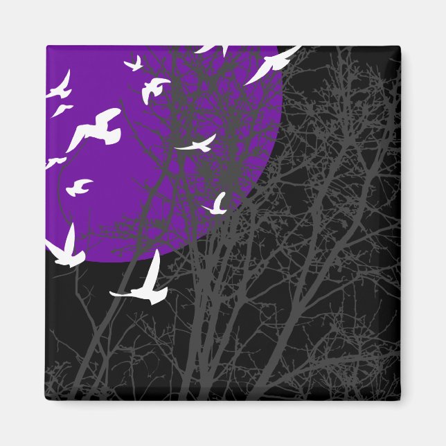 silhouscreen birds magnet (Front)