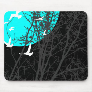 silhouscreen birds mouse pad