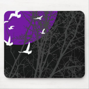 silhouscreen birds mouse pad