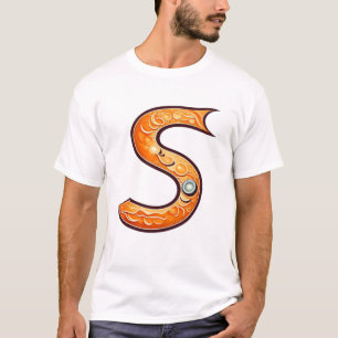 silhuete of a salmon T-Shirt