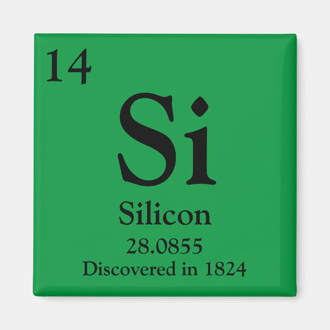 Silicon Periodic Table Magnet (Front)