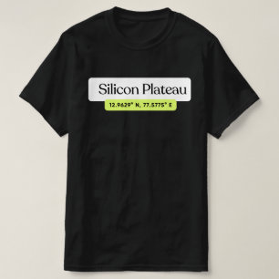 Silicon Plateau Bengaluru Coordinates T-Shirt 