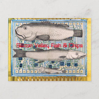 Silicon Valley Fish and Chips Postcard