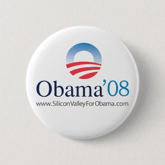 Silicon Valley For Obama 6 Cm Round Badge