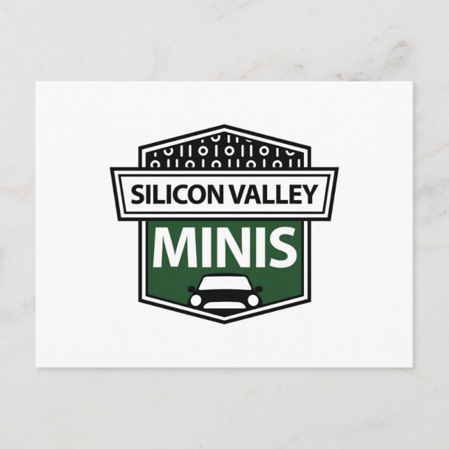 Silicon Valley Minis - green logo postcard (Front)