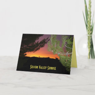 Silicon Valley Sunrise Card