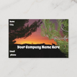 Silicon Valley Sunset- Business Card