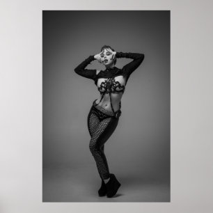 Silicone and Fishnet Poster