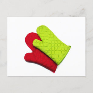 Silicone Oven Mitts, Oven Glove, Oven Mittens Postcard