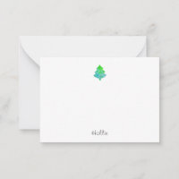 Silk Aqua & Green Abstract Tree