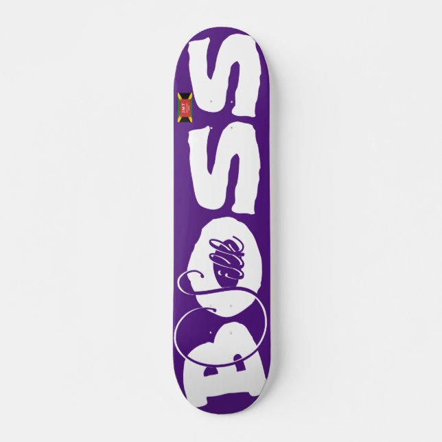 SILK BOSS  JMT JAMAICA 7 3/4" Skateboard Deck (Front)