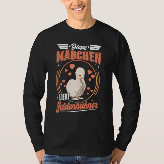 Silk Chicken Girls Silkie Chicken Silk Chicken T-Shirt (Front)