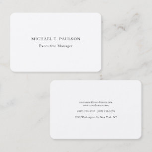 Silk Classical Minimalist Professional Elegant Business Card