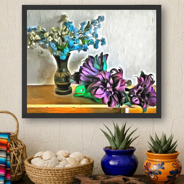 Silk & Corn Husk Mexican Floral 2190 Art Print (Creator Uploaded)