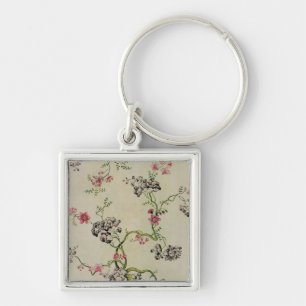 Silk design by Anna Maria Garthwaite, 1740 Key Ring