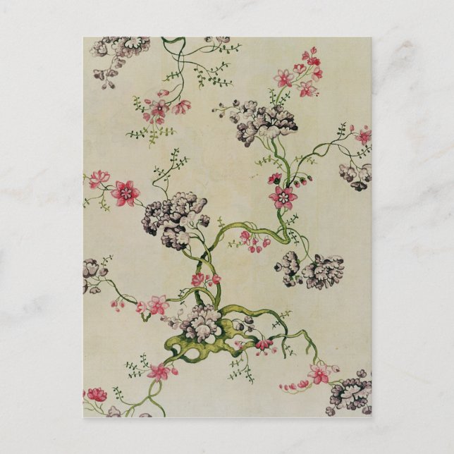 Silk design by Anna Maria Garthwaite, 1740 Postcard (Front)