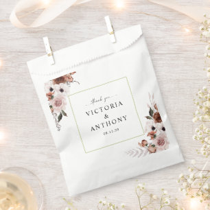 Silk Floral Wedding Ceremony Favour Bag