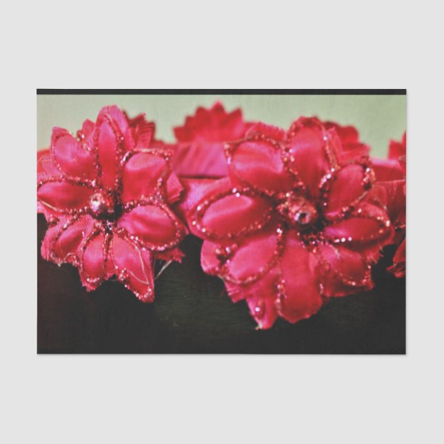 Silk Flowers Tissue Paper (Front)