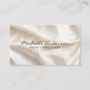 Silk Material Drapery Wardrobe Fabric Business Card
