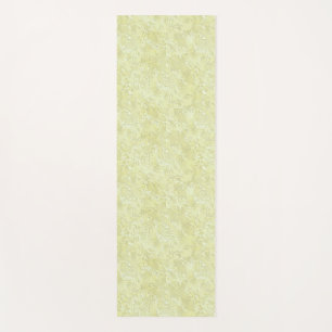 Silk Moire Small Pattern in Lemon Yellow Yoga Mat