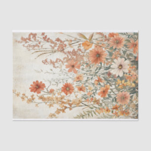 Silk paper Decoupage Autumn Wildflowers Var06