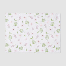 Silk paper Flowers and spring leaves