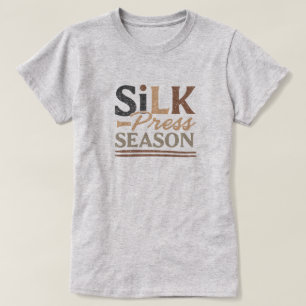 "Silk Press Season" Black Hair Graphic Tee