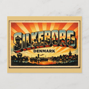 Silkeborg Denmark Lake Postcard
