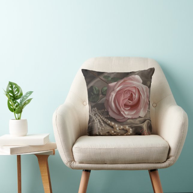 Silken Rose Cushion (Chair)