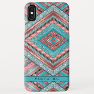 Silken Stripes - Geometric - Blue Copper Case-Mate iPhone Case