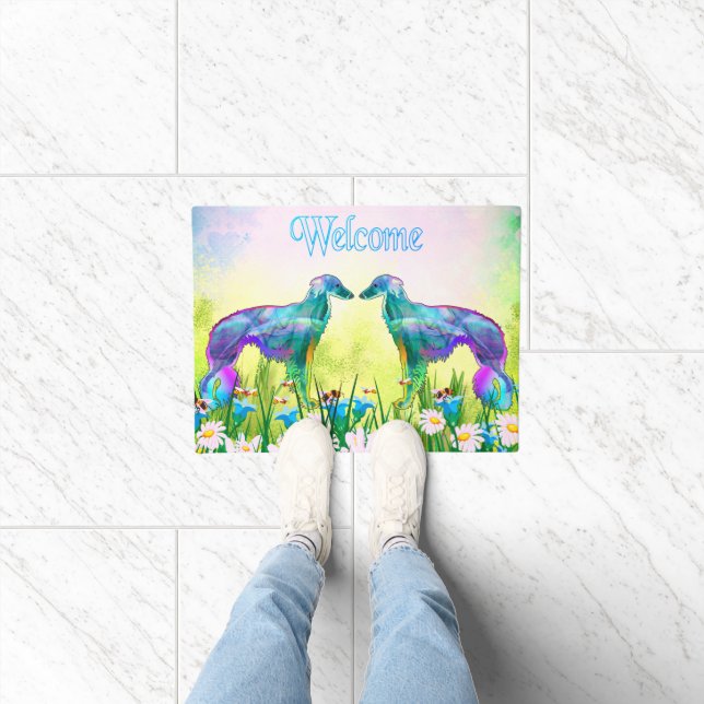 Silken Windhound Welcome Doormat (Indoor)