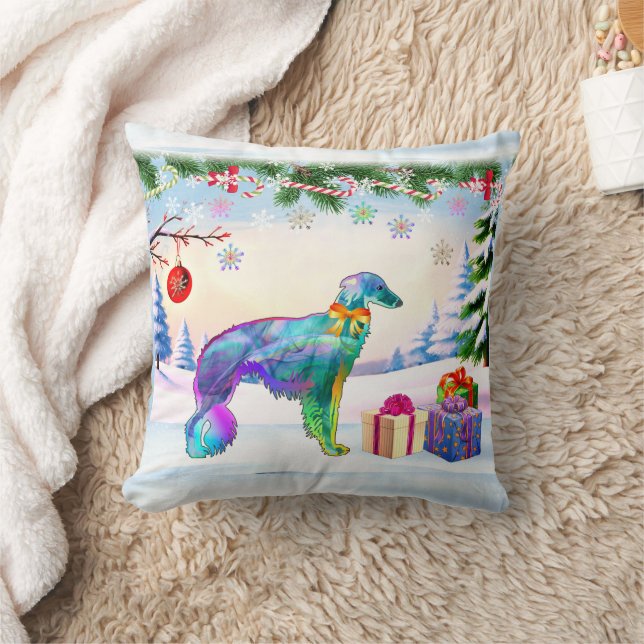 Silken Windhound X-mas Cushion (Blanket)