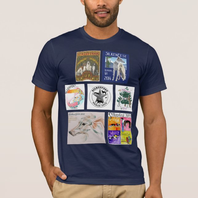 Silkenfest logos men's t-shirt final (Front)