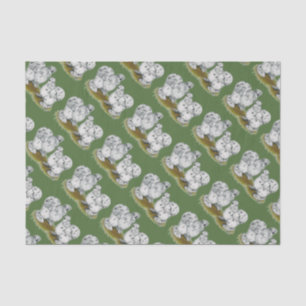 Silkie Bantam Splash Chickens Tissue Paper