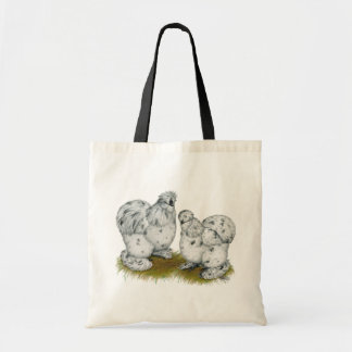 Silkie Bantam Splash Chickens Tote Bag