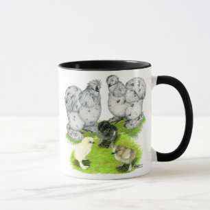 Silkie Bantam Splash Family Mug