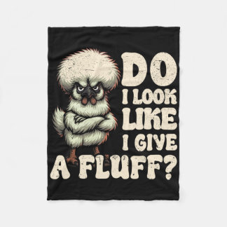 Silkie Chicken _1 Fleece Blanket