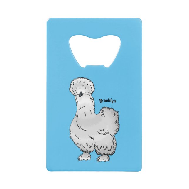 Silkie chicken cartoon illustration  (Front)