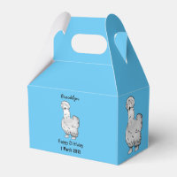 Silkie chicken cartoon illustration