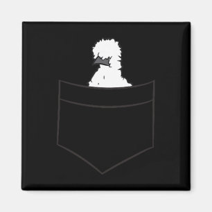 Silkie Chicken In The Pocket  Magnet