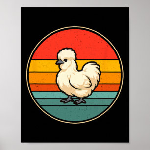 Silkie Chicken Lover Poster