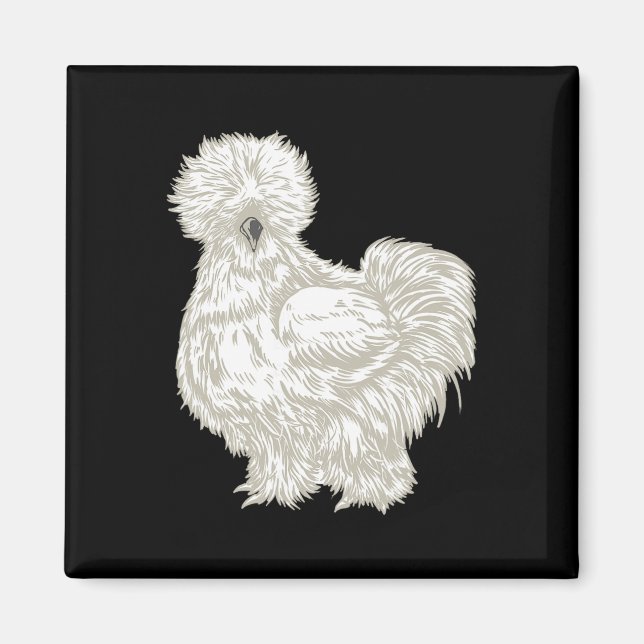 Silkie Chicken  Magnet (Front)